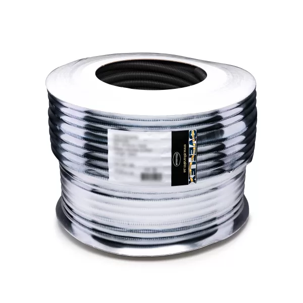 Flexrör 25 Solel 5x4mm Svart Röd UV 50m