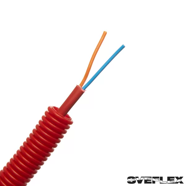 Flexrör 16HF ELQYB 2x1 Röd 100m - Bild 2