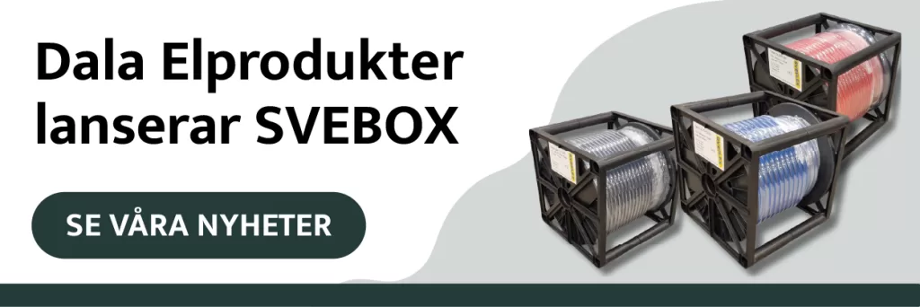 Dala Elprodukter lanserar SVEBOX. Se våra nyheter.